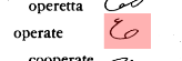 Shorthand match: operate
